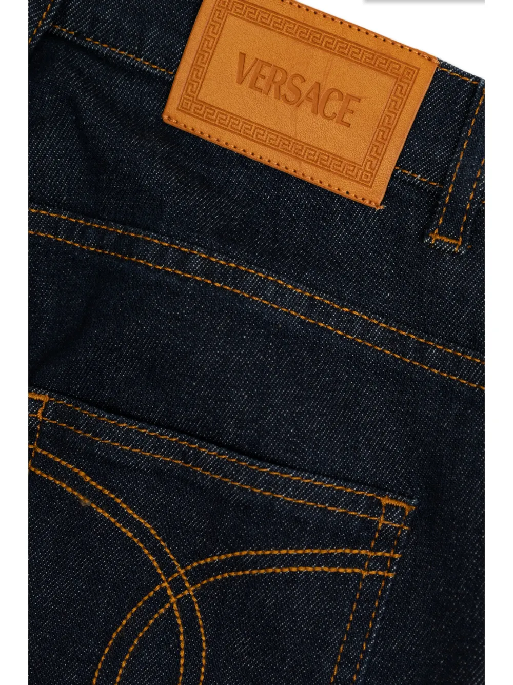 Versace Kids Jeans met donkere wassing Blauw