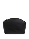 Emporio Armani logo-stamp makeup bag - Black