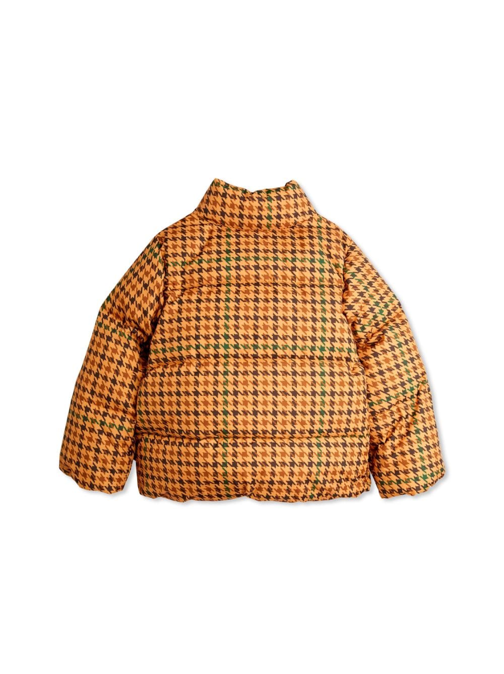 Mini Rodini houndstooth-print puffer jacket - Beige