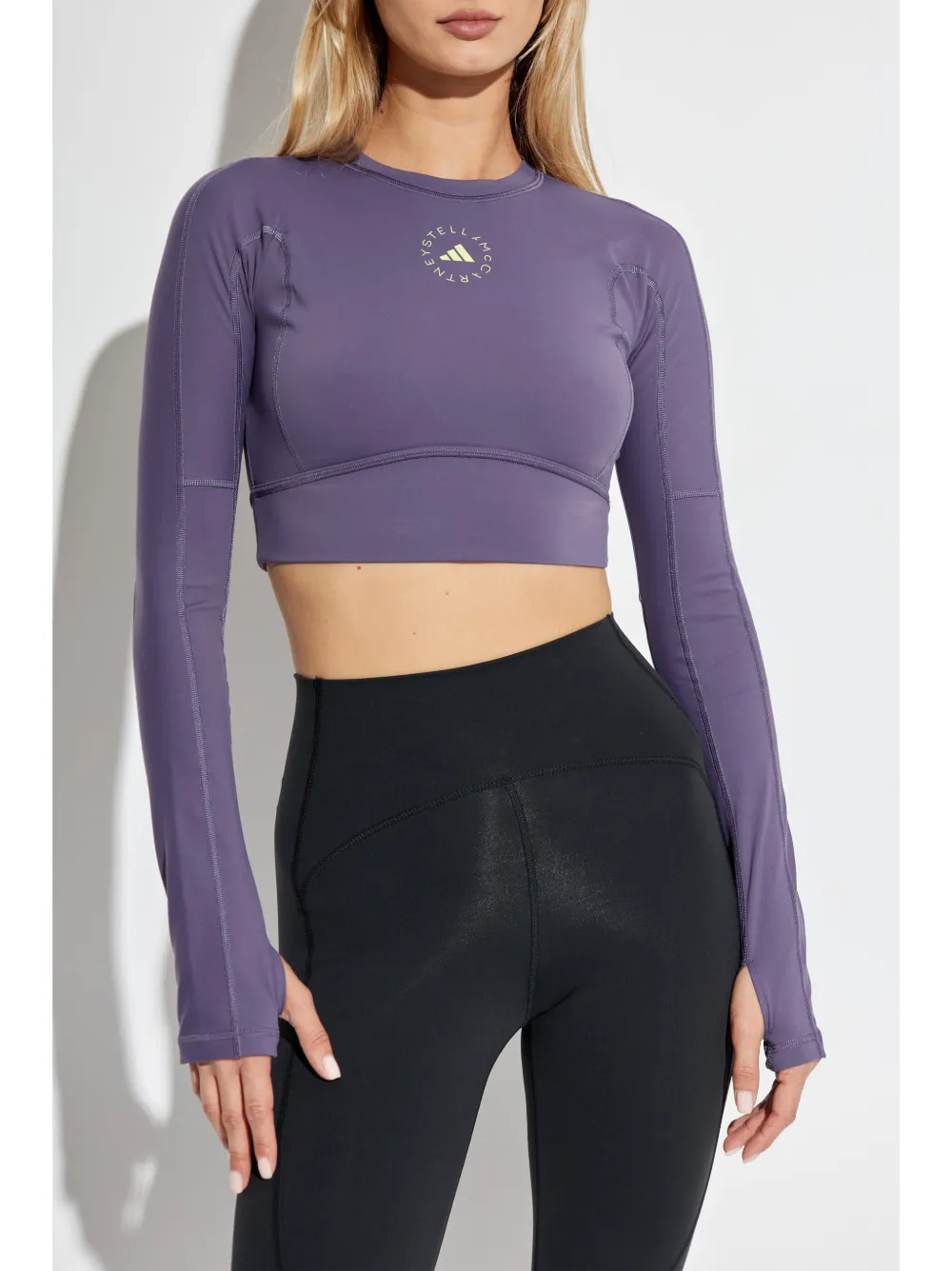 adidas by Stella McCartney TrueStrength yoga top Paars