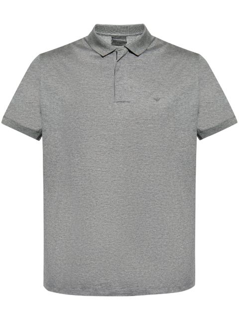 Emporio Armani logo-embroidered polo shirt Men