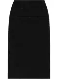 LEMAIRE denim midi skirt - Black