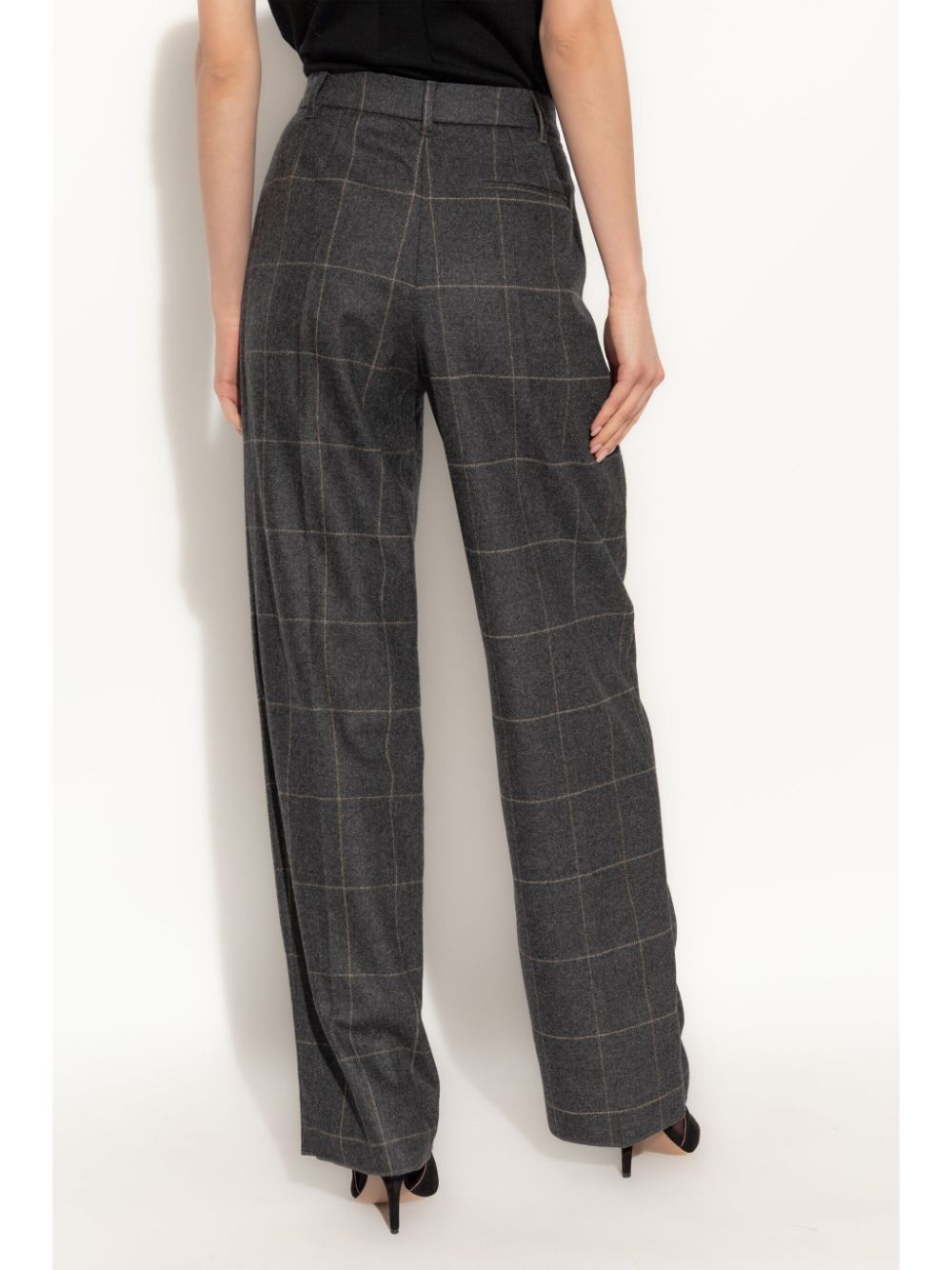 Emporio Armani check-pattern trousers Women