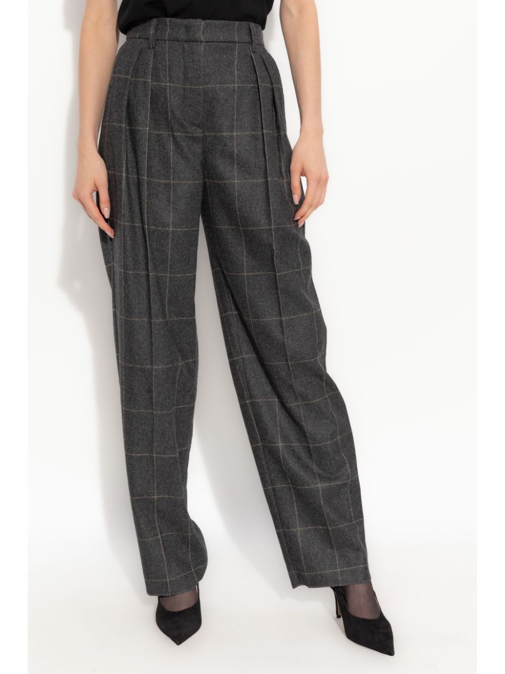 Emporio Armani check-pattern trousers Women