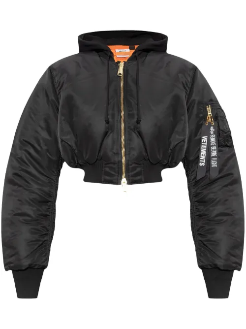 Veste bomber à coupe crop - VETEMENTS - Modalova