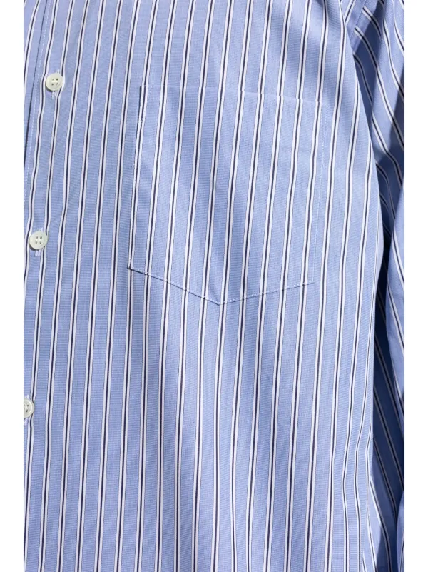 Comme Des Garçons Shirt ストライプ ボタンシャツ | ブルー | FARFETCH JP