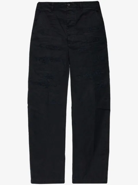 DSQUARED2 pantalon ample à effet usé
