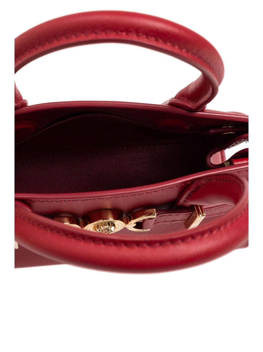 Shop Versace Mini Medusa 95 Tote Bag In Red