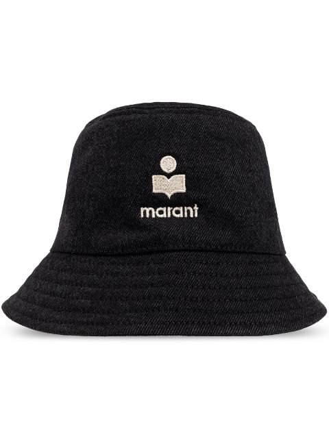 ISABEL MARANT logo patch bucket hat Women