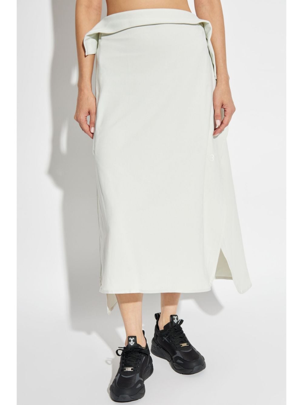 Shop Y-3 Track Skirt In Neutrals