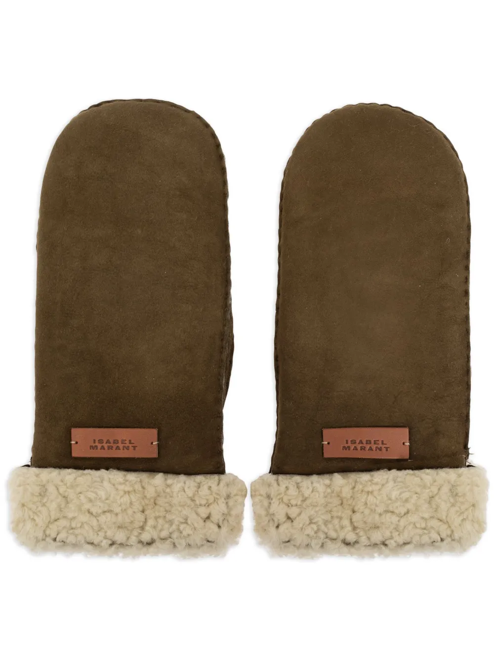 ISABEL MARANT Mulfi suede mittens Women
