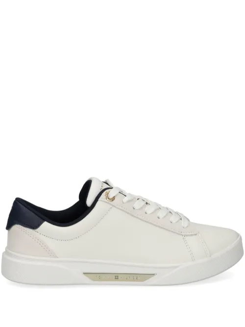Baskets en cuir à logo embossé - Tommy Hilfiger - Modalova