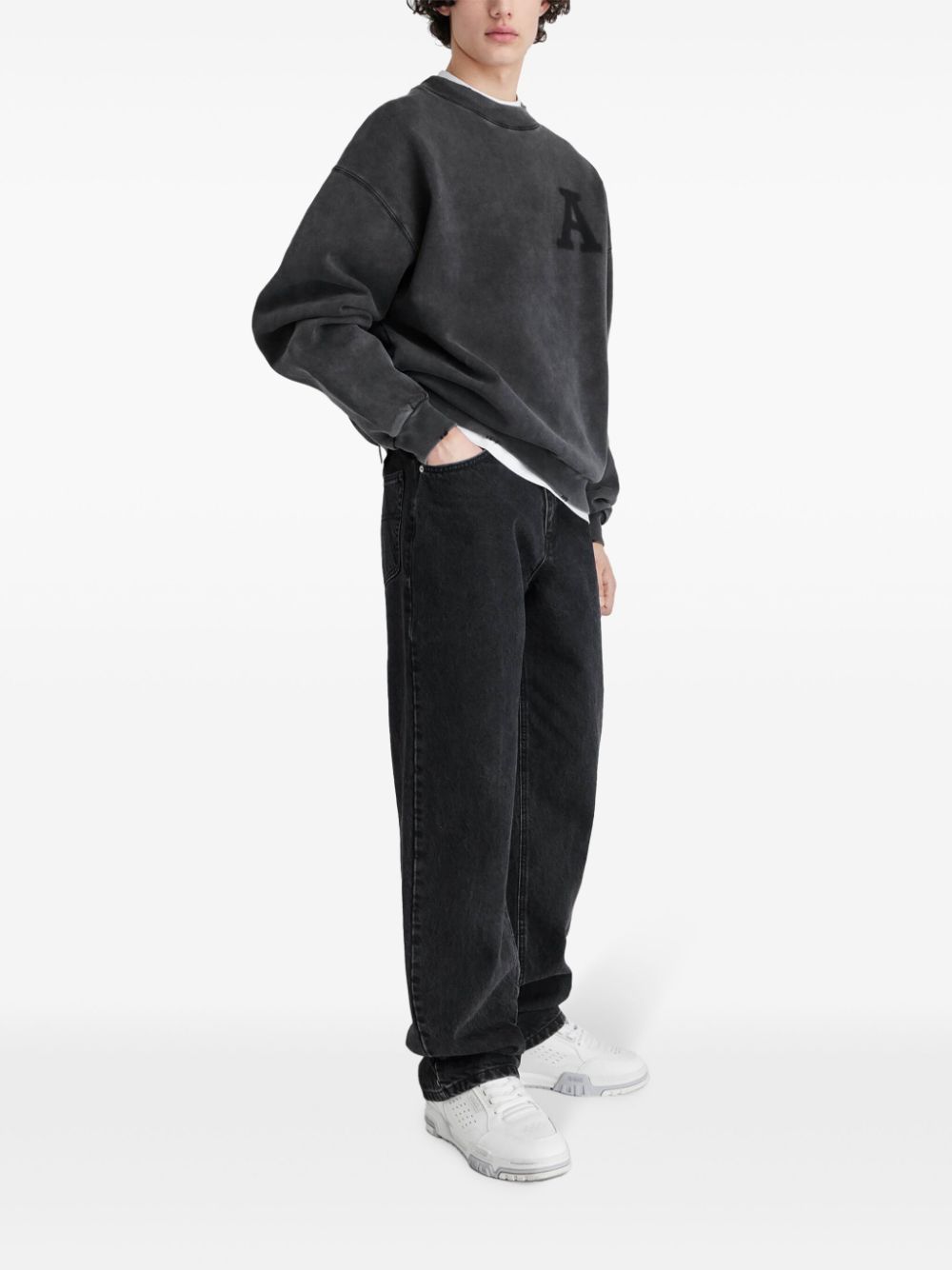 Axel Arigato State Washed sweatshirt - Zwart