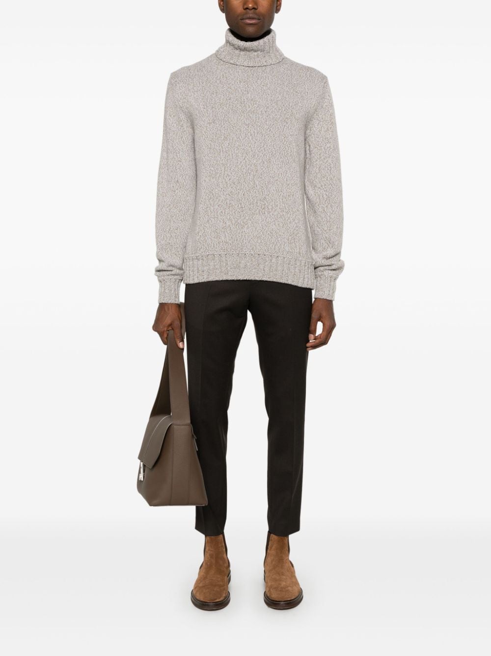 Zegna marl-knit sweater - Beige