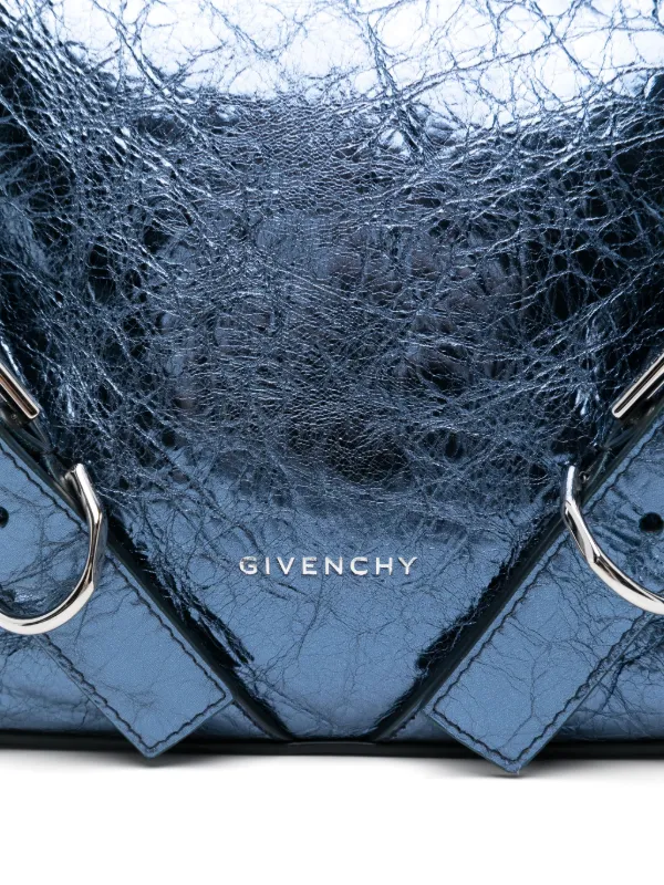 【関税込み】Givenchy ブルー ナノ Voyou バッグ Nano Voyou denim crossbody bag in blue - Givenchy | Mytheresa
