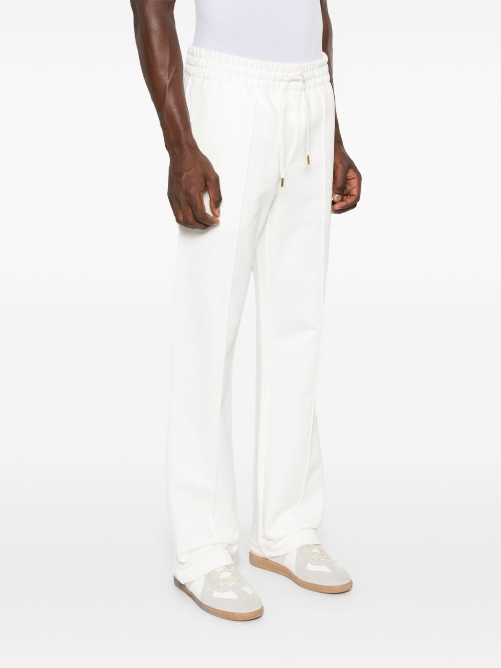 Shop Casablanca Logo-patch Track Pants In Weiss