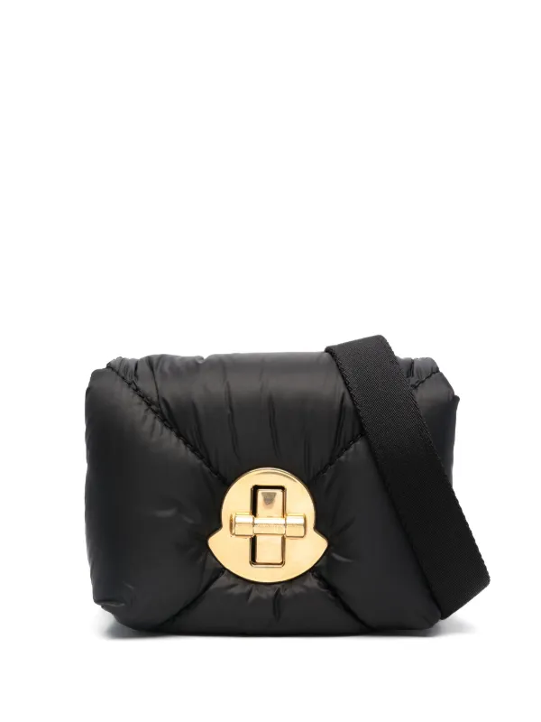 誠実 Moncler JP FARFETCH | ブラック | ミニ ショルダーバッグ Puff ショルダーバッグ