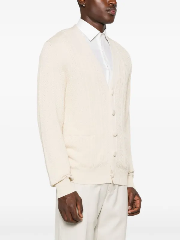 Givenchy 4G cable-knit Cardigan | Neutrals | FARFETCH