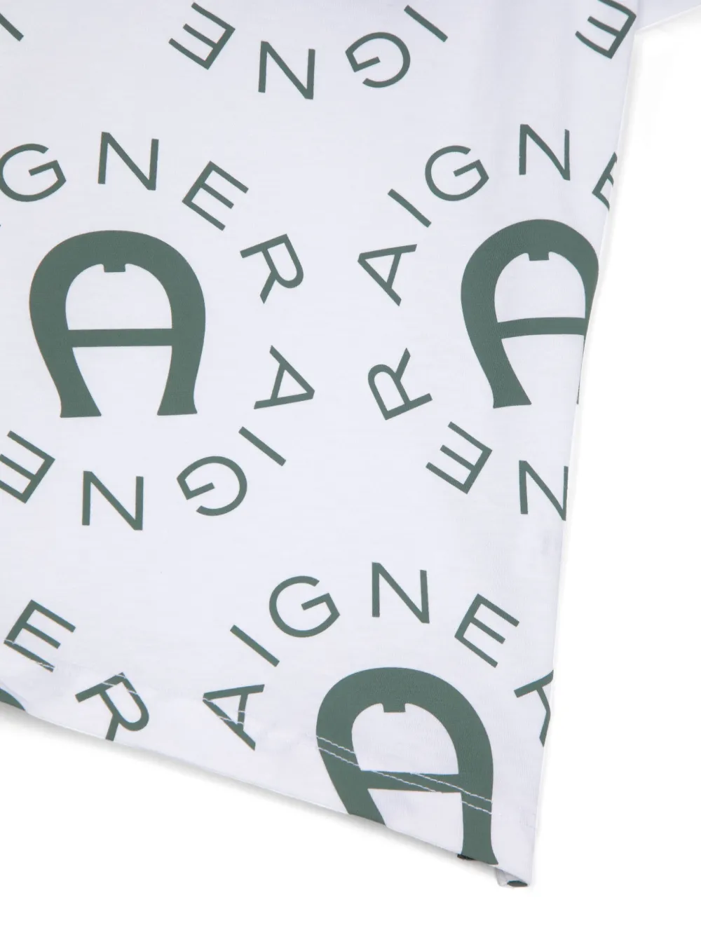 Aigner Kids T-shirt met logoprint Wit