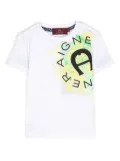 Aigner Kids graphic-printed T-shirt - White