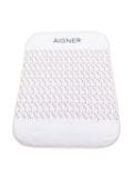 Aigner Kids logo-print Pima cotton baby blanket - White