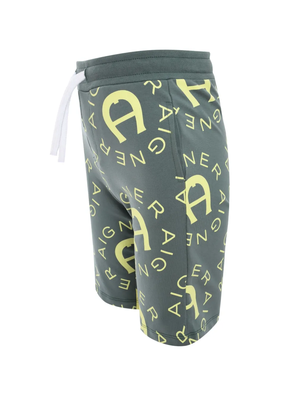 Shop Aigner Logo-printed Bermuda Shorts In Green