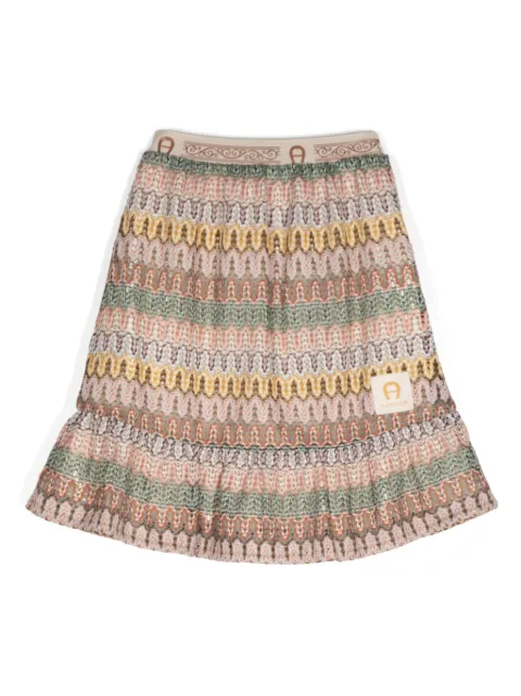 Aigner Kids تنورة 'فانسي' منسوجة