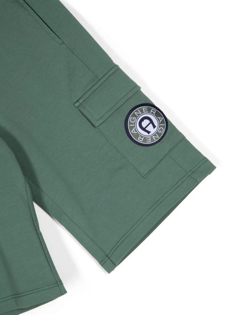 AIGNER LOGO-PRINT CARGO SHORTS