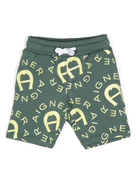 Aigner Kids printed Bermuda shorts