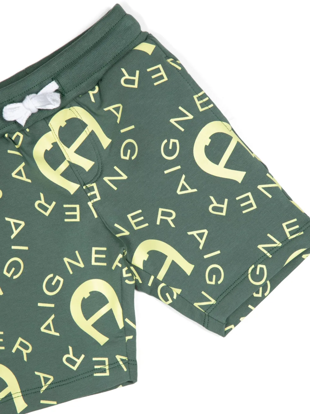 Aigner Printed Bermuda Shorts In Green