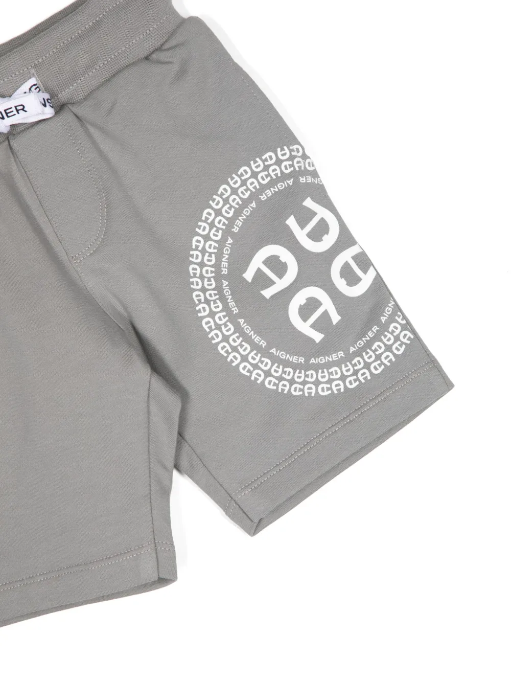 Aigner Kids Bermuda shorts met print Grijs