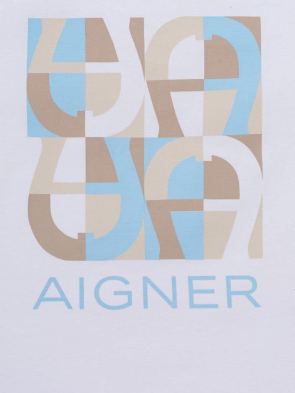 Aigner Kids logo-print blanket - Wit