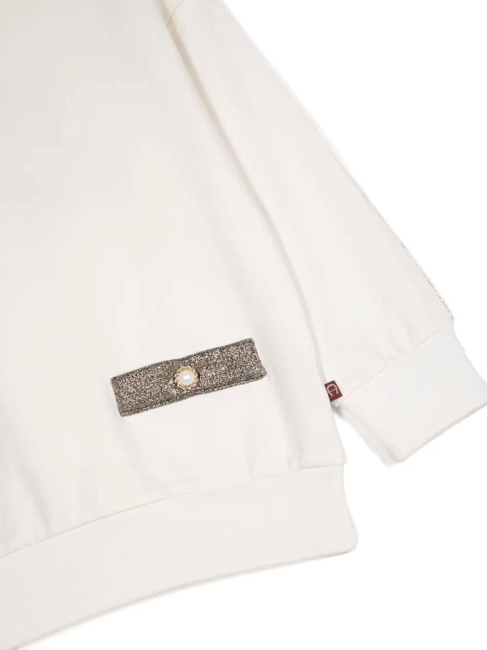 AIGNER LOGO-PRINT JERSEY SWEATSHIRT