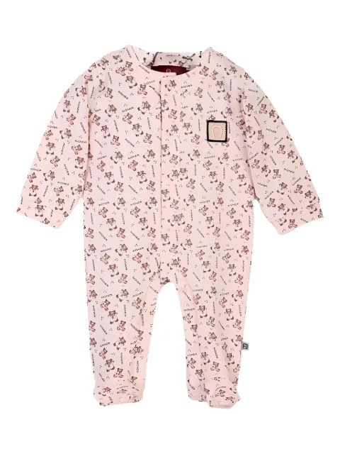 Aigner Kids teddy-print cotton romper
