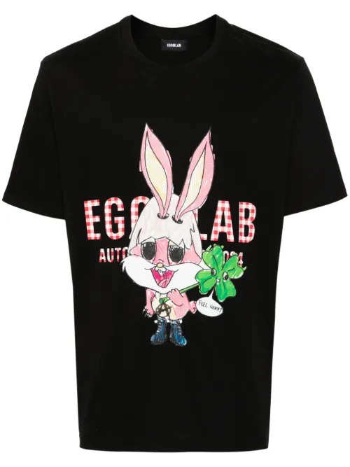 EGONlab. t-shirt Lapinou - Noir - EGONlab. - Modalova