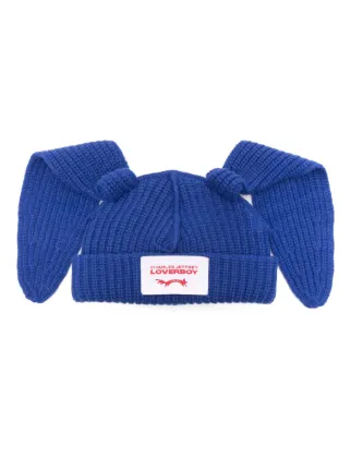 【全商品オープニング価格 特別価格】 Charles Jeffrey Loverboy rabbit-ears Beanie | Blue | FARFETCH 帽子