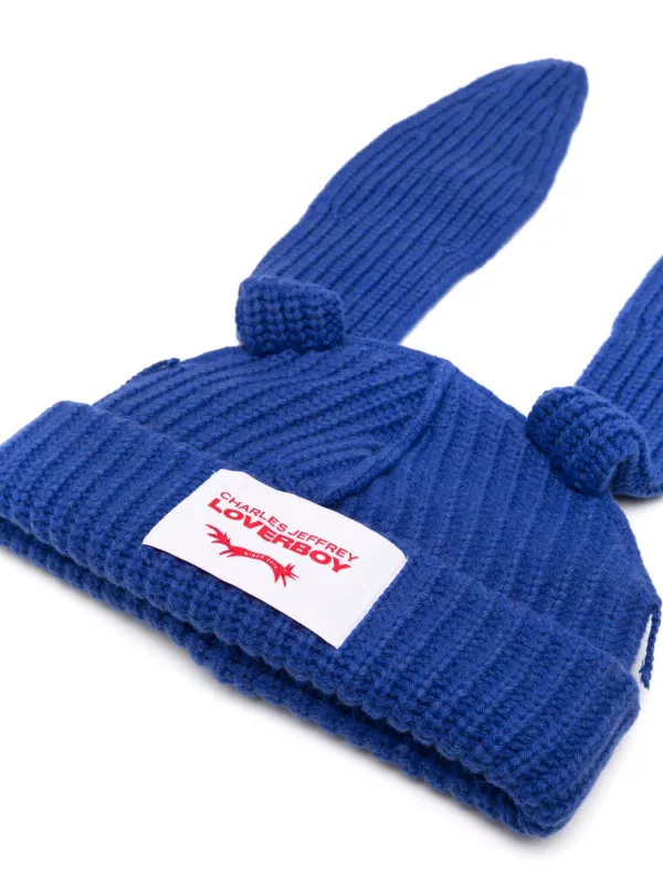 Charles Jeffrey Loverboy rabbit-ears Beanie | Blue | FARFETCH