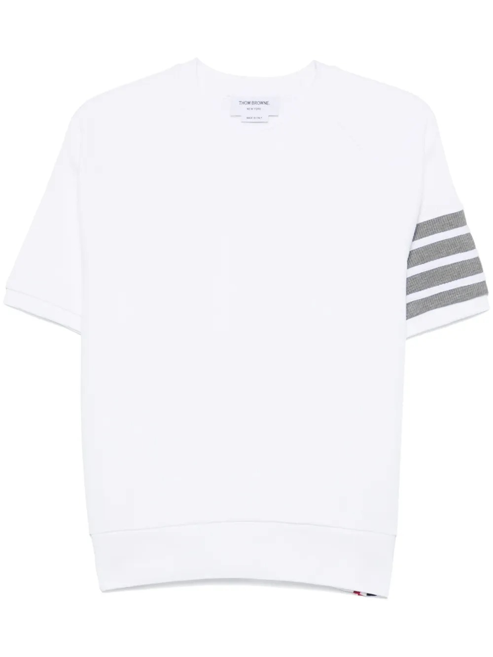 Thom Browne T-shirt met wafeleffect Wit