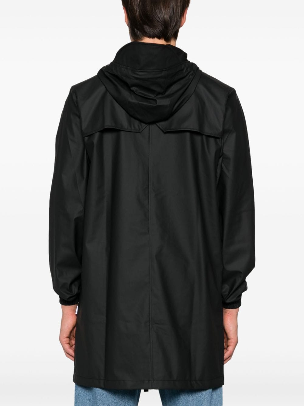 Shop Rains Storm Breaker Raincoat In Black