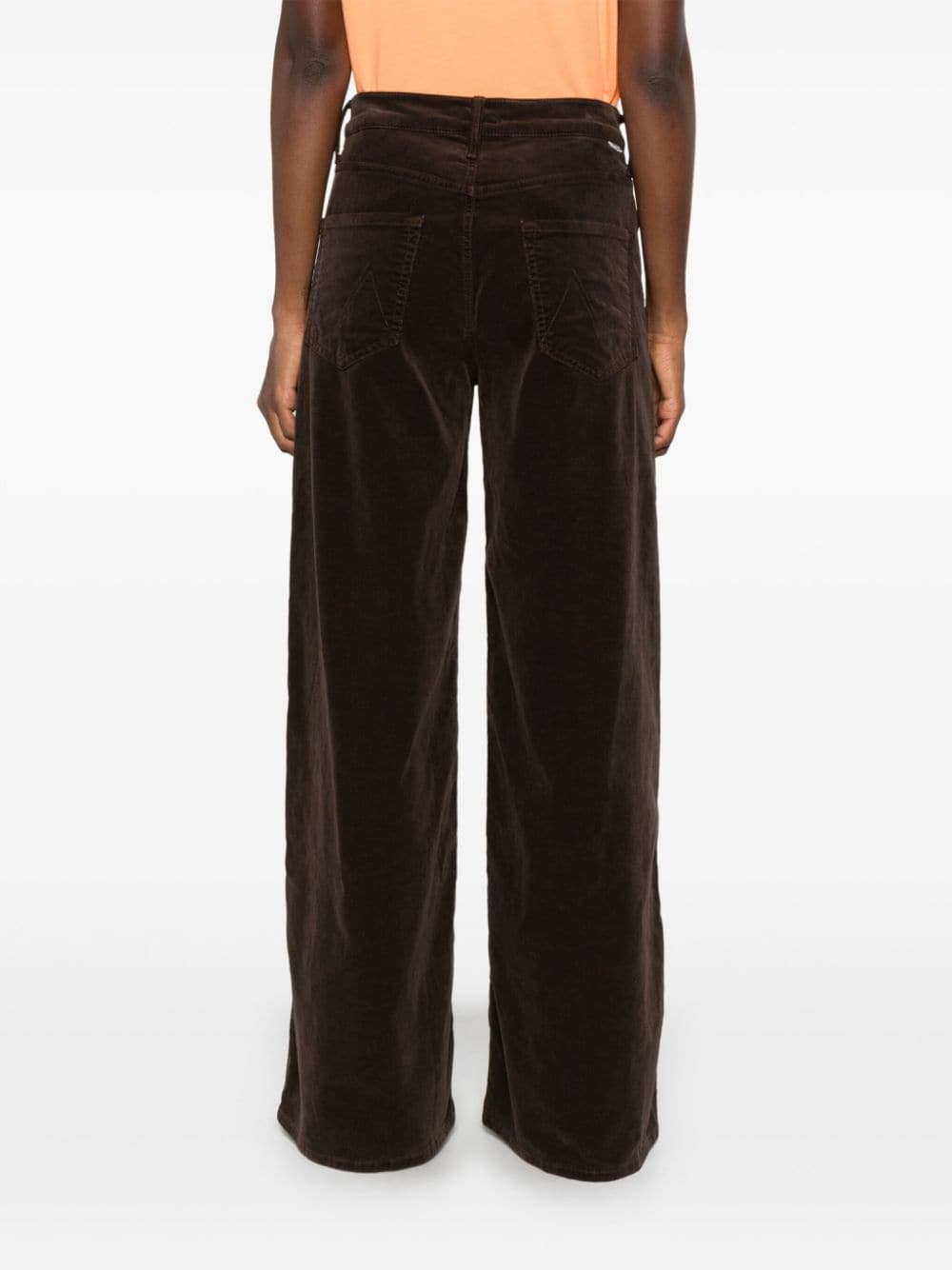 Shop Mother The Ditcher Trousers In Braun