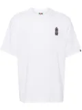 A BATHING APE® embroidered logo T-shirt - White