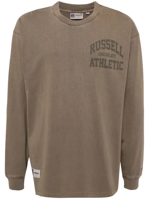 CHOCOOLATE logo print long-sleeved t-shirt