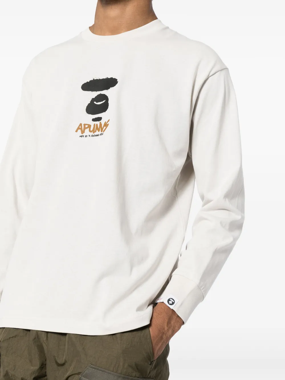 AAPE BY *A BATHING APE Katoenen T-shirt Wit