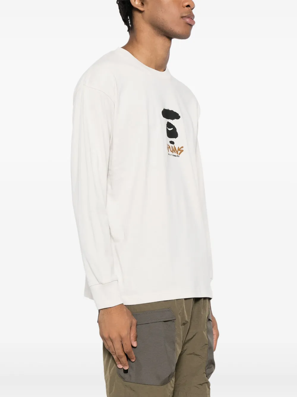 AAPE BY *A BATHING APE Katoenen T-shirt Wit