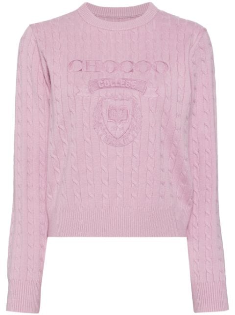 CHOCOOLATE embroidered jumper