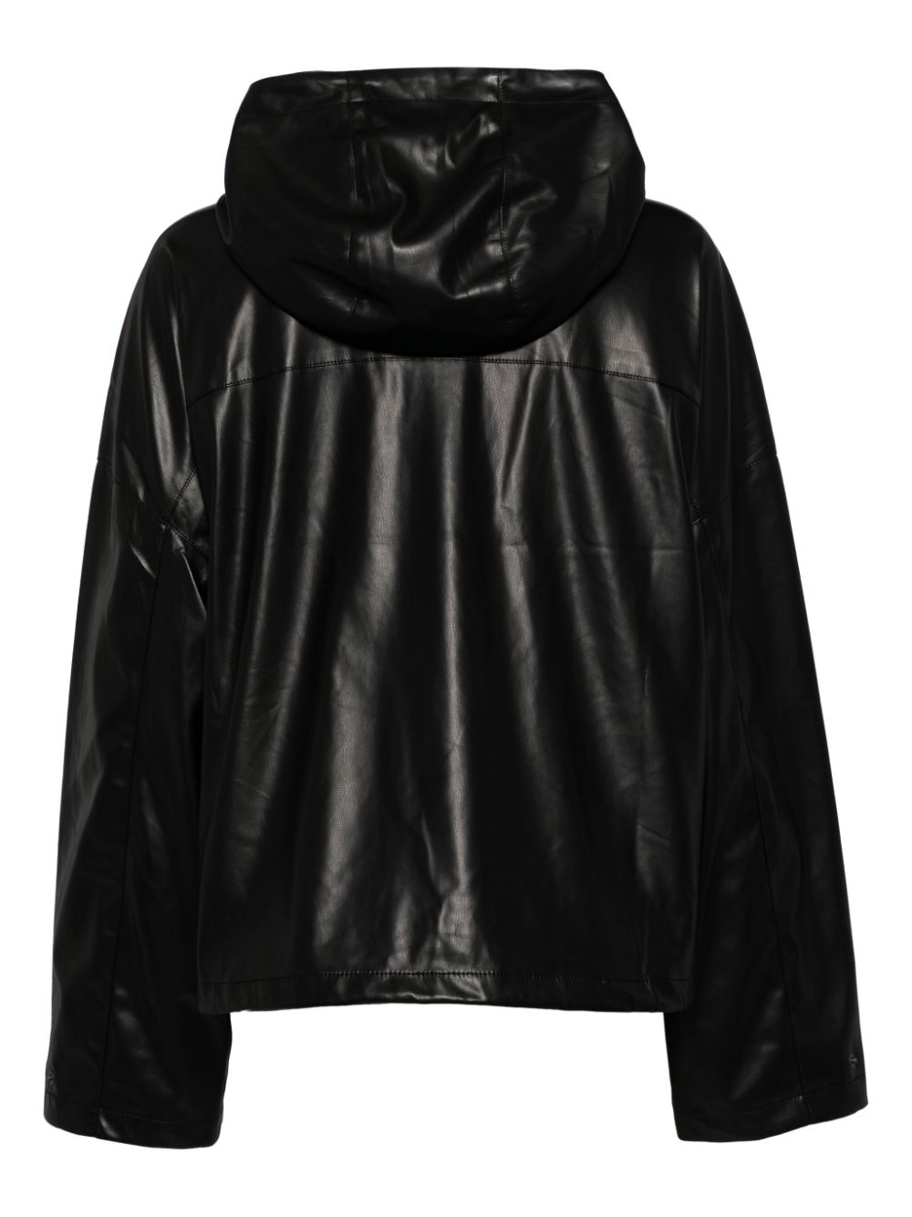 Shop Izzue Logo-tag Half Zip Jacket In Black