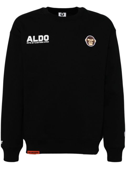 AAPE BY *A BATHING APE logo-embroidered sweatshirt Men