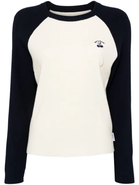 CHOCOOLATE logo patch ribbed jumper