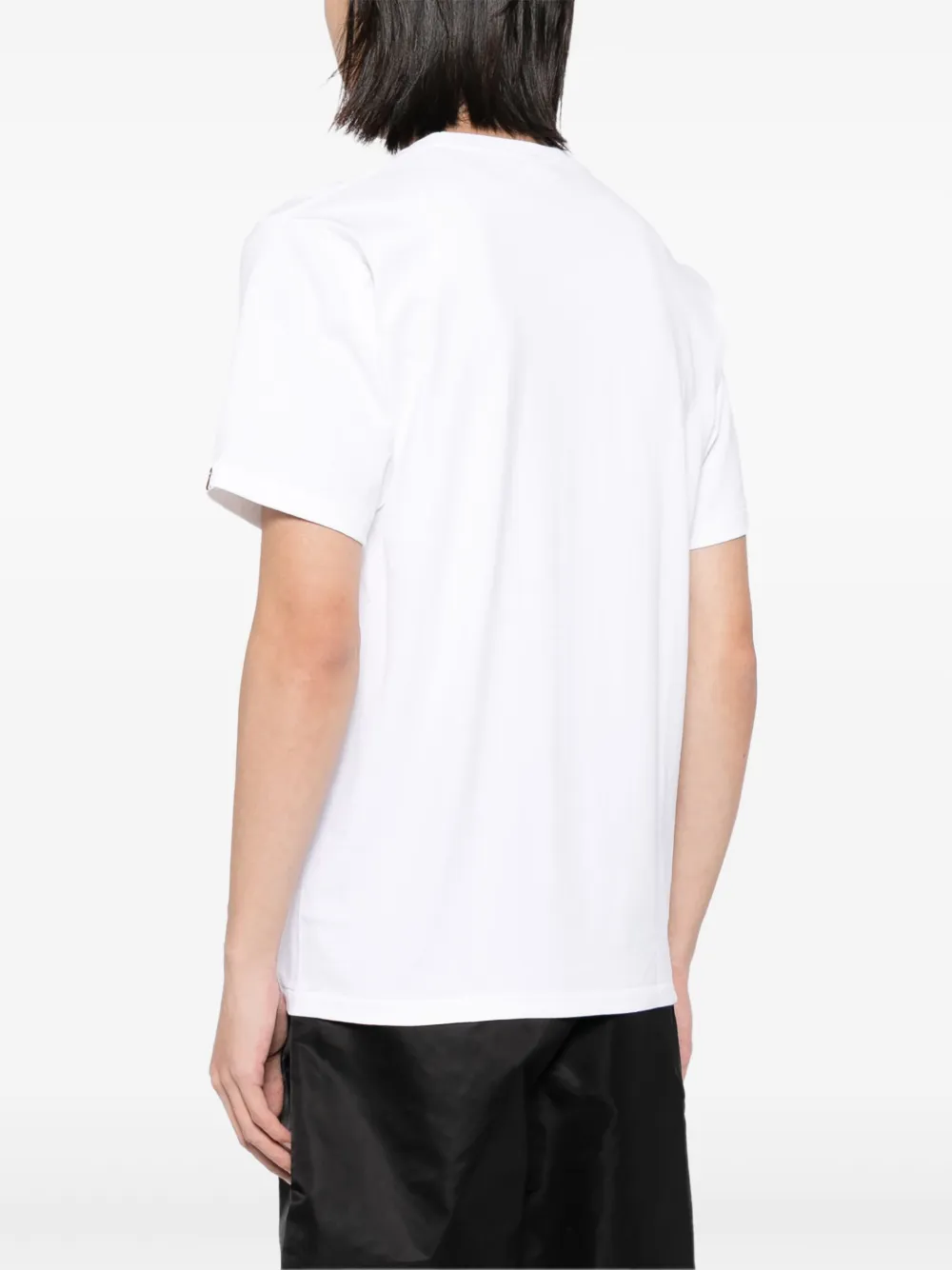 A Bathing Ape Logo Print T-shirt In White