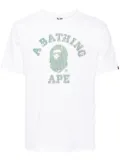 A BATHING APE® logo print T-shirt - White